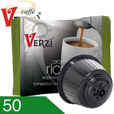 50 Capsule Caffè Verzì Miscela Ricco Compatibili Dolce Gusto