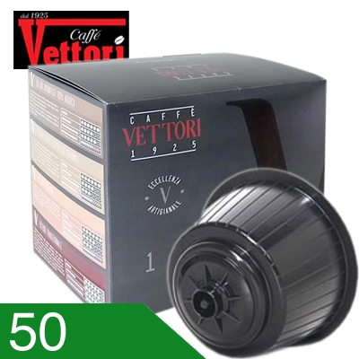 50 Capsule Caffè Vettori Miscela Tradizionale Compatibili Dolce Gusto