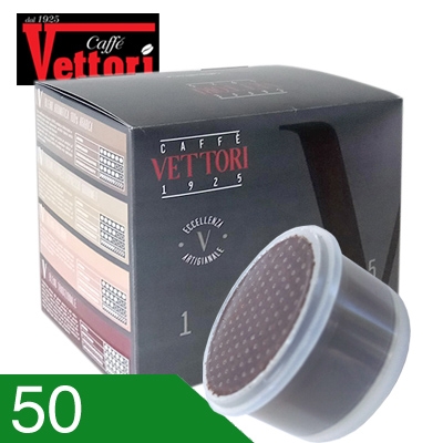 50 Capsule Caffè Vettori Miscela Tradizionale Compatibili Espresso Point