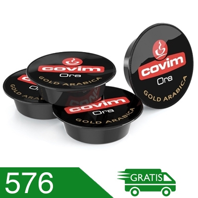 576 Capsule Caffè Covim Miscela Gold Arabica Compatibili A Modo Mio