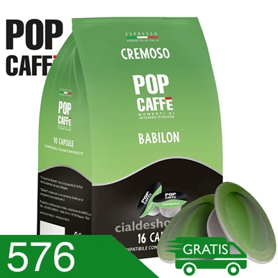 576 Capsule Pop caffè Miscela Cremoso Compatibili Bialetti