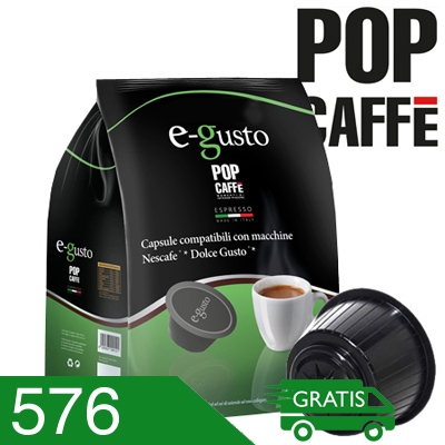 576 Capsule Caffè Pop Miscela Cremoso Compatibili Dolce Gusto