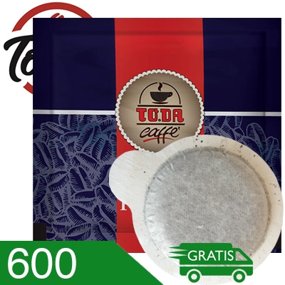 600 Cialde Caffè To.da Miscela Gusto Ricco Compatibili Ese 44 MM