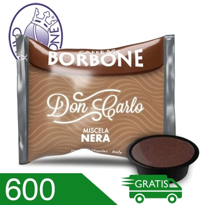 600 Capsule Caffè Borbone Don Carlo Miscela Nera Compatibili Lavazza A Modo Mio