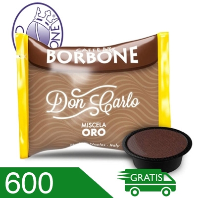 600 Capsule Caffè Borbone Don Carlo Miscela Oro Compatibili Lavazza A Modo Mio