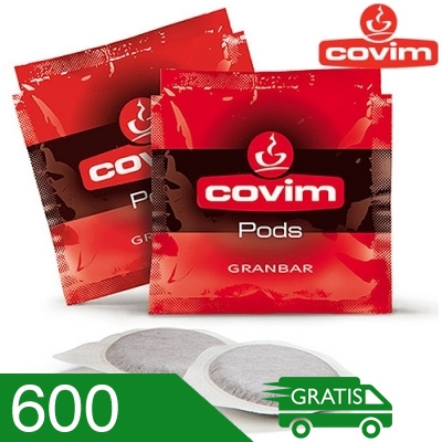 600 Cialde Caffè Covim Miscela Granbar Compatibili Ese 44 MM