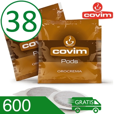 600 Cialde Caffè Covim Miscela Orocrema Compatibili 38 MM