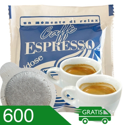 600 Cialde Caffè Grillo Miscela Silver Compatibili 55 MM