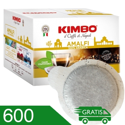 600 Cialde Caffe' Kimbo Miscela Amalfi Compatibili Ese 44 MM