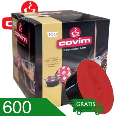 600 Capsule Caffè Covim Miscela Granbar Compatibili Firma