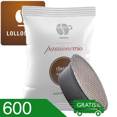 600 Capsule Caffè Lollo Miscela Classica Compatibili A Modo Mio