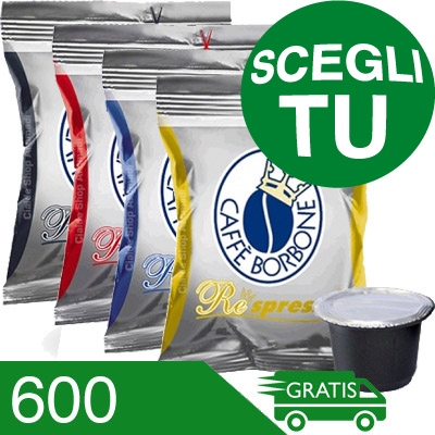 600 Scegli Tu! Capsule Caffe' Borbone Respresso Compatibili Nespresso