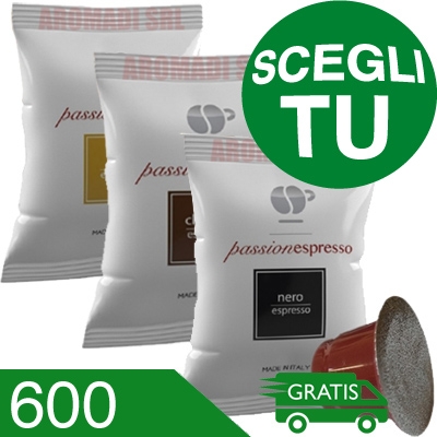 600 Scegli Tu! Capsule Caffè Lollo Miscele Miste Compatibili Nespresso