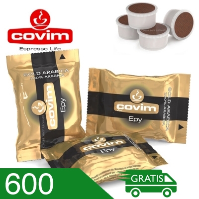 600 Capsule Caffè Covim Miscela Gold Arabica Compatibili Espresso Point