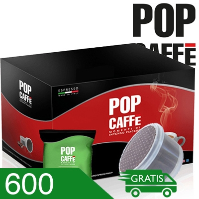 600 Capsule Caffè Pop Miscela Cremoso Compatibili Espresso Point