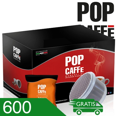 600 Capsule Caffè Pop Miscela Intenso Compatibili Espresso Point