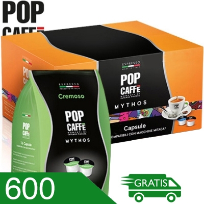 600 Capsule Caffè Pop Miscela Cremoso Compatibili Mitaca