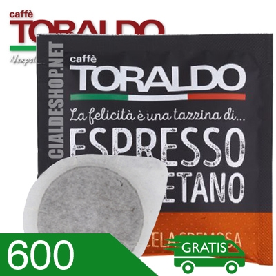 600 Cialde Caffè Toraldo Miscela Cremosa Compatibili Ese 44 MM