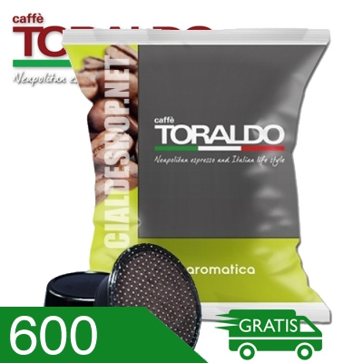 600 Capsule Caffè Toraldo Miscela Aromatica Compatibili A Modo Mio