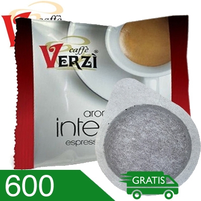 600 Cialde Caffè Verzì Miscela Intenso Compatibili Ese 44 MM