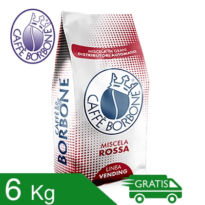 6 Kg Grani Caffè Borbone Miscela Rossa