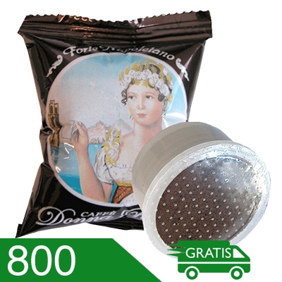 800 Capsule Caffè Donna Regina Miscela Forte Napoletano Compatibili Espresso Point