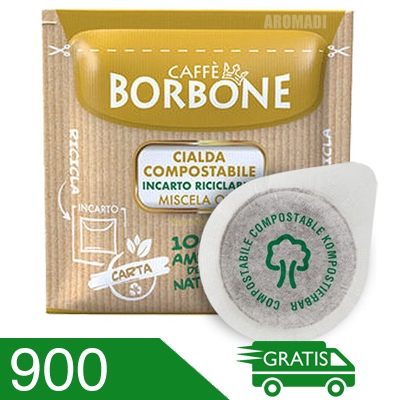 900 Cialde Caffe' Borbone Miscela Oro Compatibili Ese 44 MM