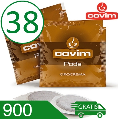 900 Cialde Caffè Covim Miscela Orocrema Compatibili 38 MM