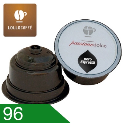 96 Capsule Caffè Lollo Miscela Nera Compatibili Dolce Gusto