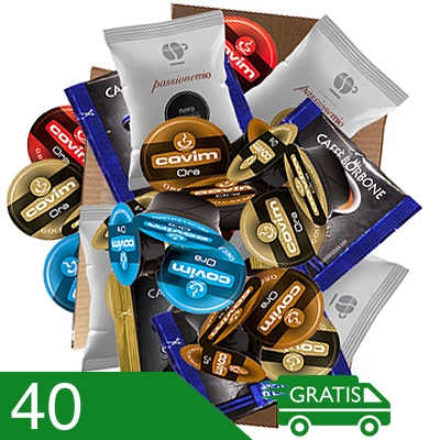 Assaggio 40 Capsule Caffè Misti Compatibili A Modo Mio