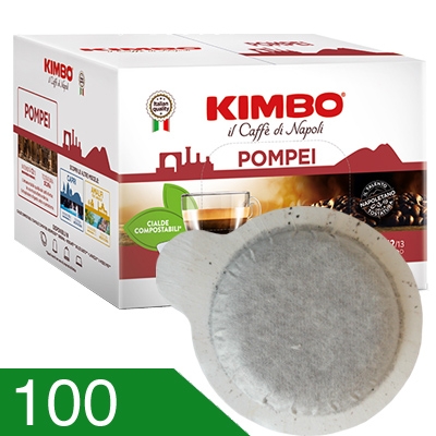 100 Cialde Caffe' Kimbo Miscela Pompei Compatibili Ese 44 MM