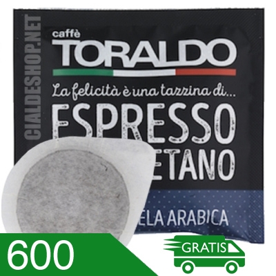 600 Cialde Caffè Toraldo Miscela Arabica Compatibili Ese 44 MM