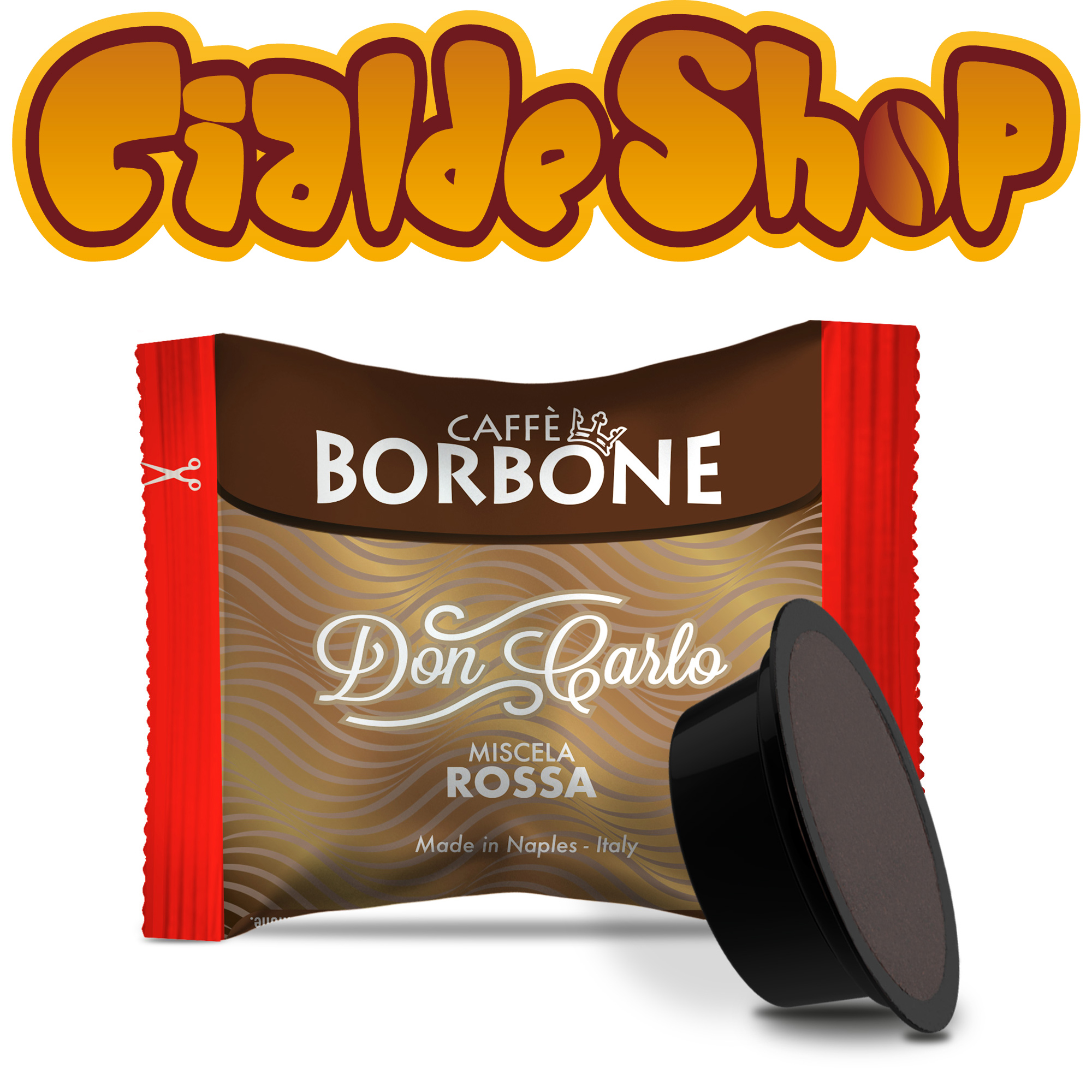 Capsule per sistema A Modo Mio Lavazza Caffe Borbone Don Carlo miscela Rossa