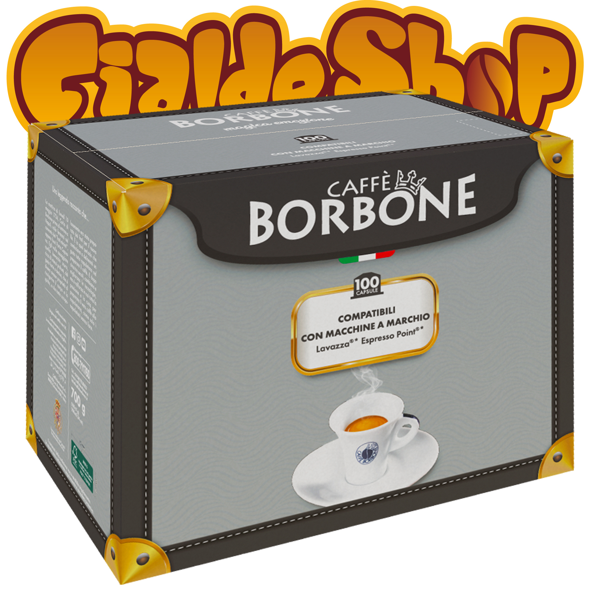 Scatola caffè Borbone da 100 Capsule compatibili sistema Lavazza Espresso Point